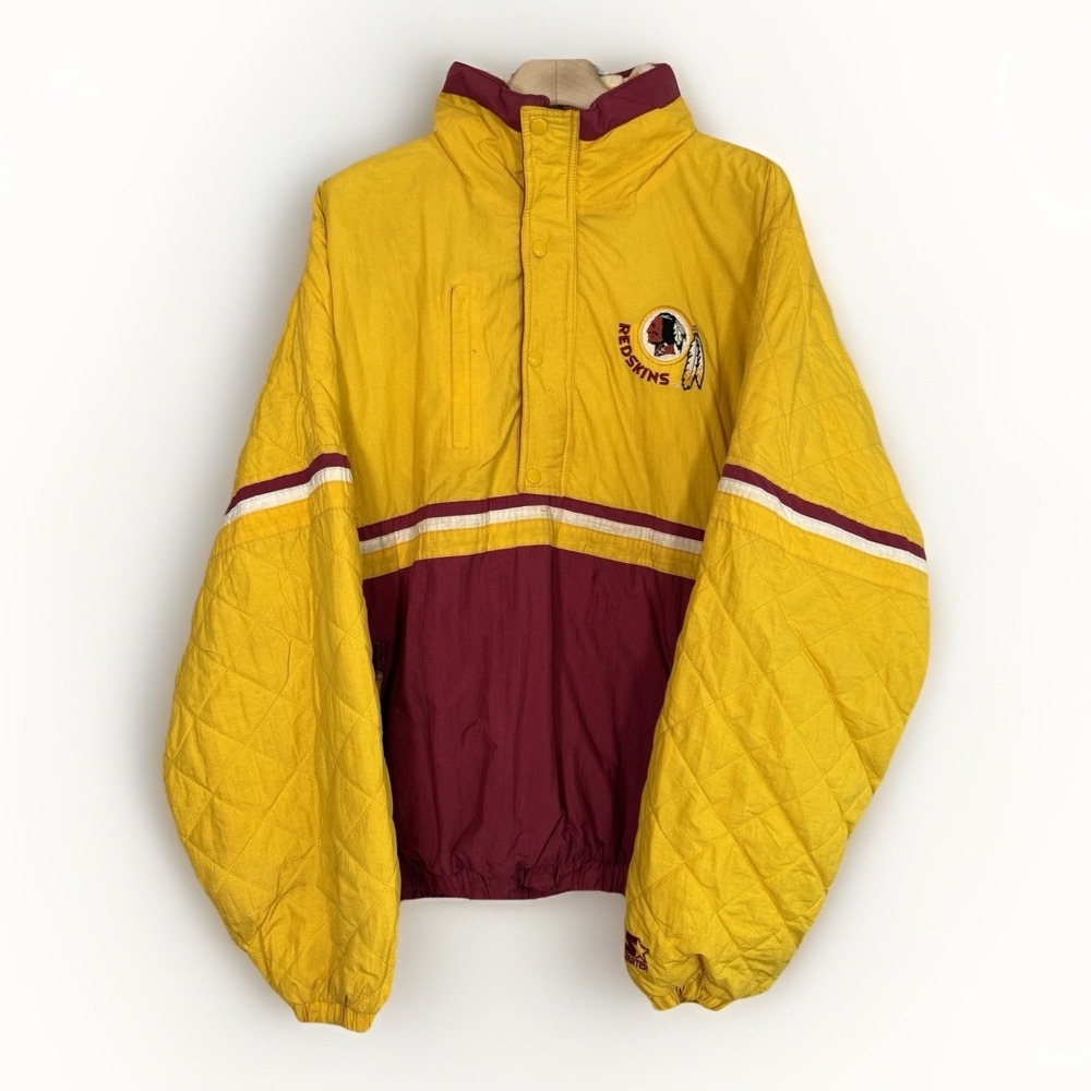 Vintage Starter‎ Washington Redskins Pullover Puffer Jacket NFL XL Rare Colorway